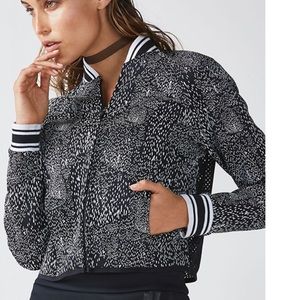 Fabletics cropped bomber jacket PRICE FIRM